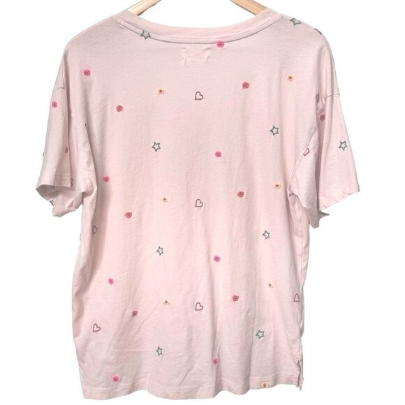 Lou & Grey Short Sleeve Spring Fling Softserve Pink Oversized Pocket Tee. Small. - Picture 3 of 8